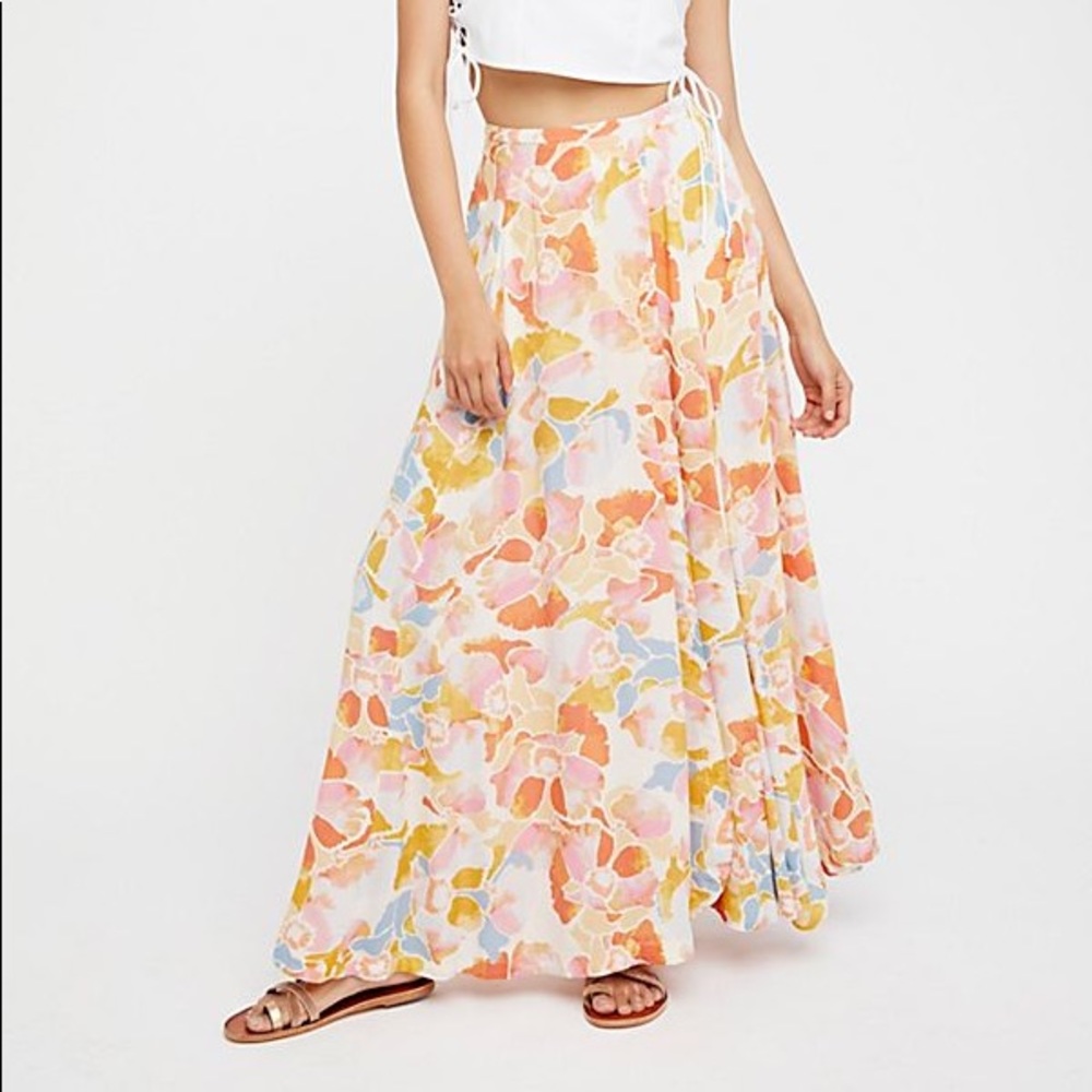 Free people hot tropic maxi skirt